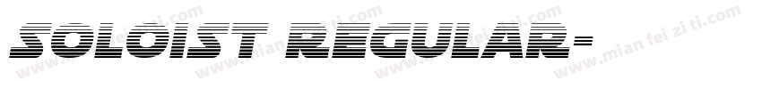 Soloist Regular字体转换